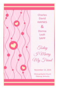 Wedding Program Cover Template 14B - Version 4